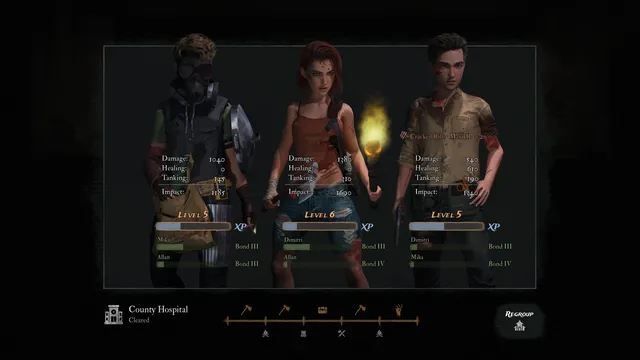 Una pantalla de la base